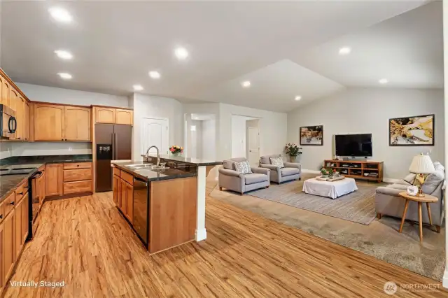Kitchen w/Lots of Storage, Virtually Staged
