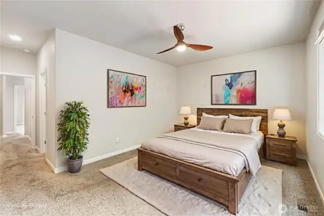Primary Bedroom, Virtually Staged