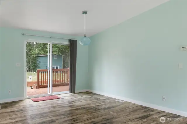 Living room to back yard