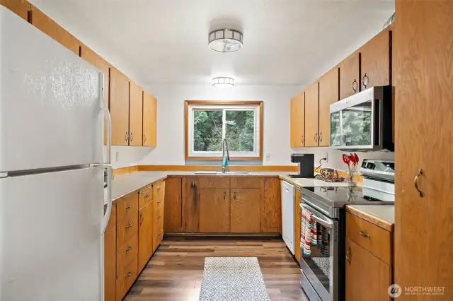 freshly painted kitchen