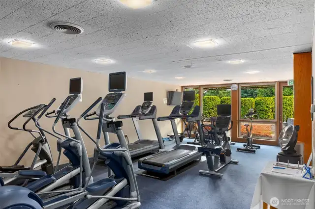Onsite workout facility.