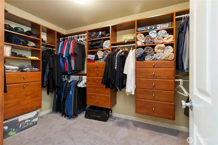 1 (of 2) walk in closets