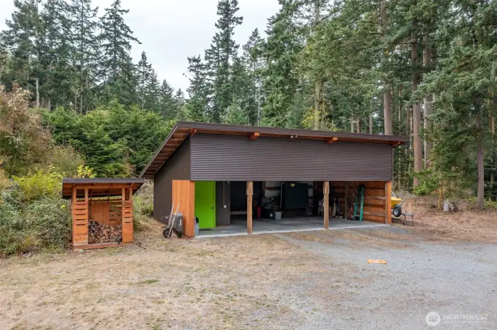 The large carport also has a storage room. The home is already wired for a generator hook up.