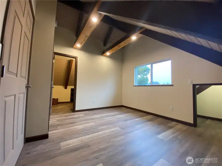 Loft primary w storage on either side