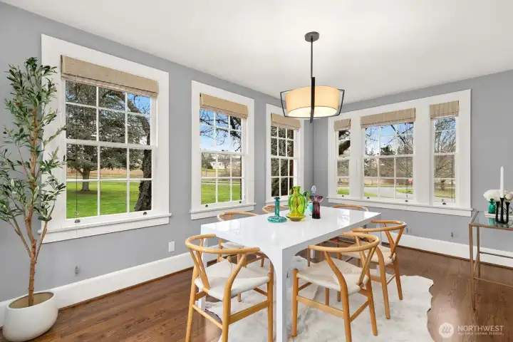 Stunning room surrounded by windows
