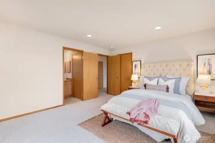 Bedroom 2 offers attached ensuite.