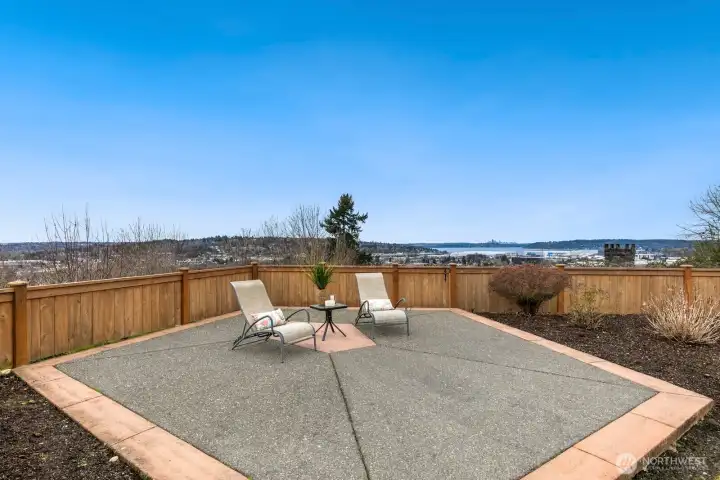 The viewing patio is a perfect place to watch sunsets, fireworks or simply enjoy the views.