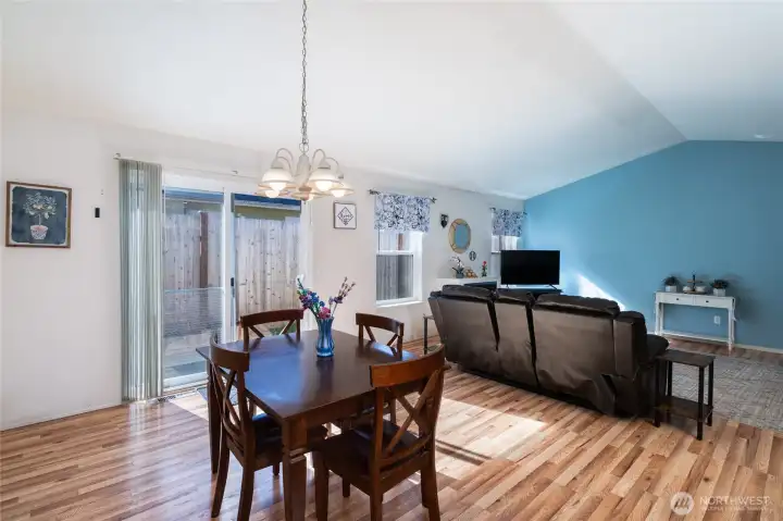 Dining room just off kitchen.