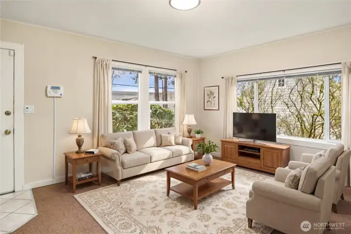 Living Room - Virtually   Staged