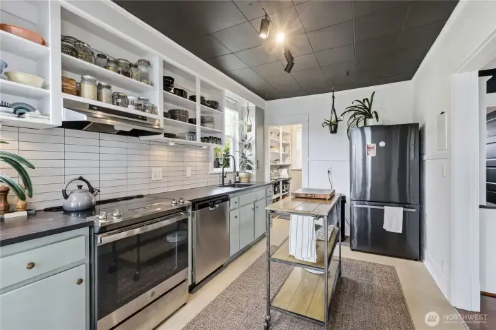 Turn into the kitchen.