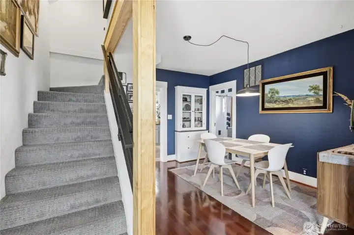 Stairwell to the top floor.