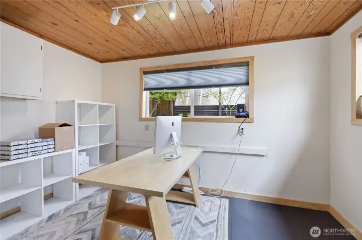 Here is the heated office!