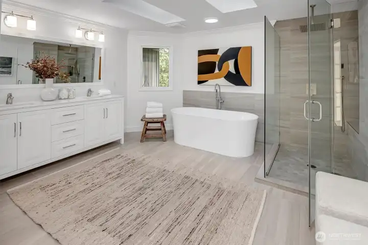 Primary bath on the 2nd floor