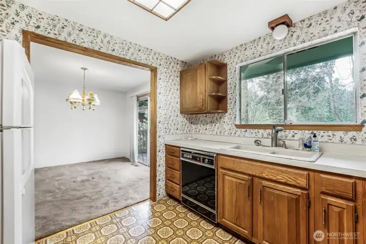 Kitchen with dining area