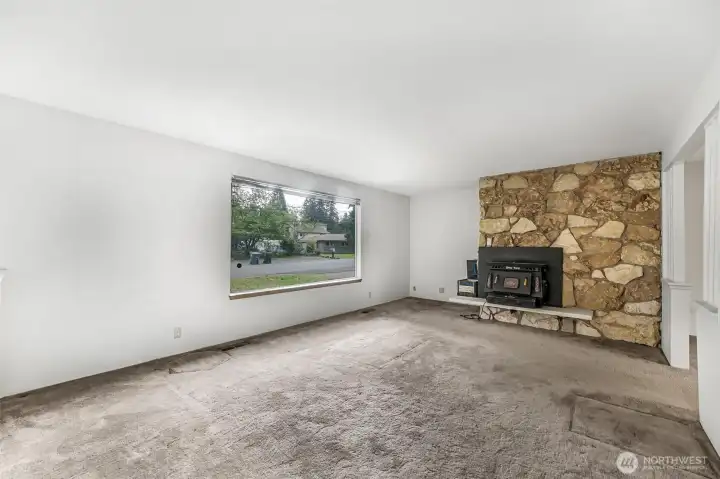 Wood Burning Fireplace