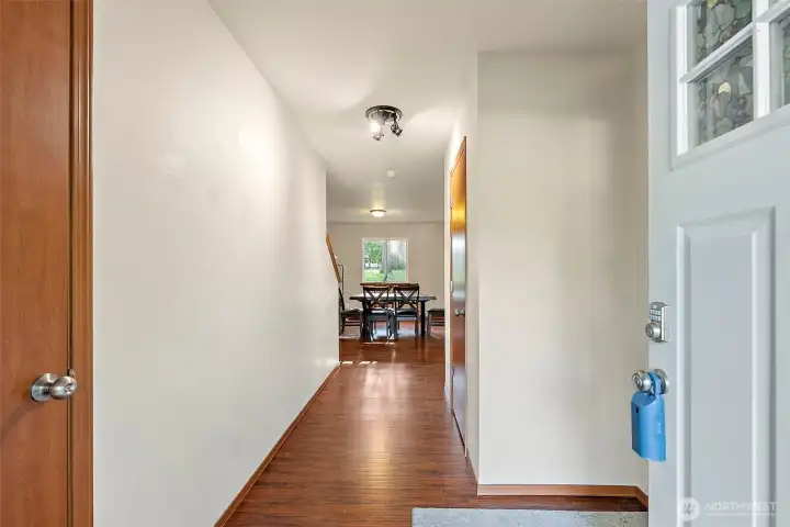 Half bath to the left of the entrance