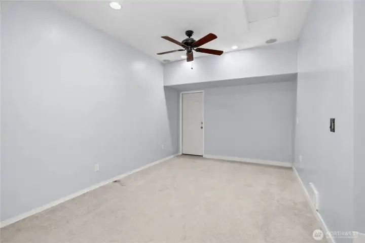 Bonus rooms for theatre experiences, family, workout and hobbies- That door takes you to the laundry facility (what's left of the original garage) Bonus rooms for theatre experiences, family, workout and hobbies- That door takes you to the laundry facility (what's left of the original garage)