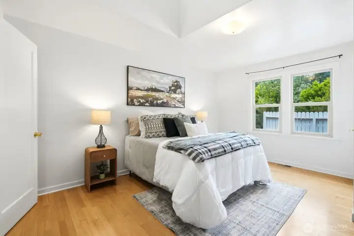 First Guest bedroom main level with walk in closet First Guest bedroom main level with walk in closet