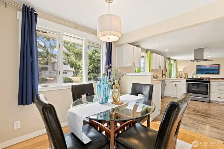 Dining Room opens to Kitchen. Dining Room opens to Kitchen.