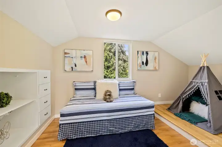 Upstairs bedroom 1 features lots of charming built ins Upstairs bedroom 1 features lots of charming built ins