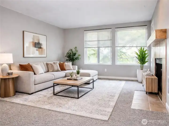 Living Space (Virtually Staged) Living Space (Virtually Staged)
