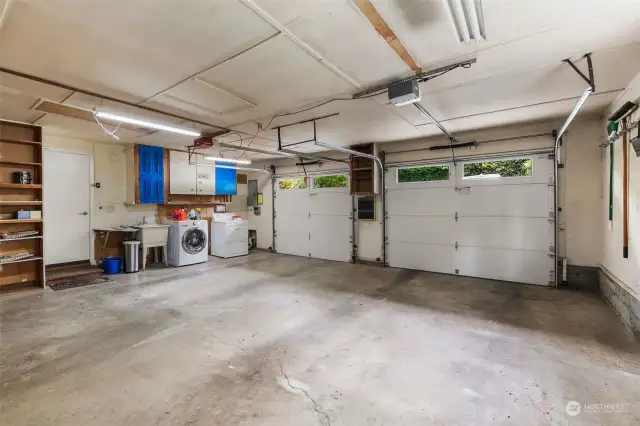 2 Car Garage with Room for Storage