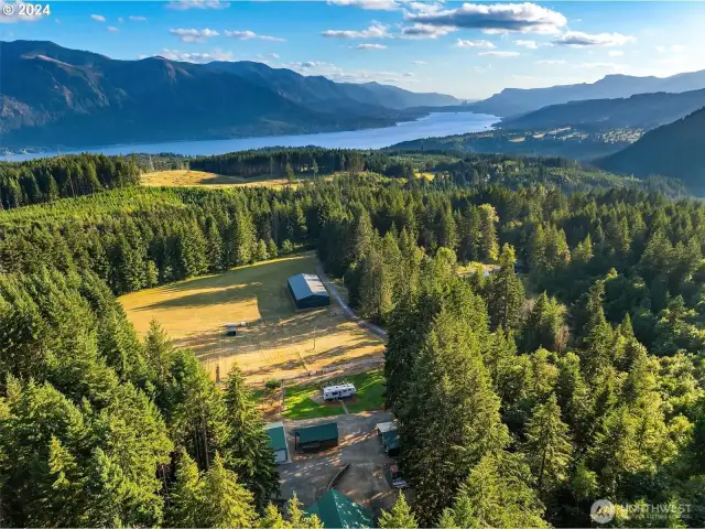Views of the Columbia River, Carson WA & Bridge of the Gods.
