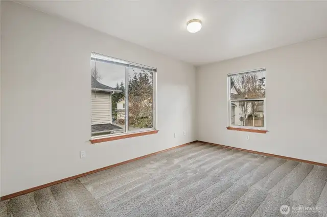 Second bedroom, upper level, at front of home.