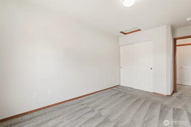 Third bedroom, upper level, at front of home.
