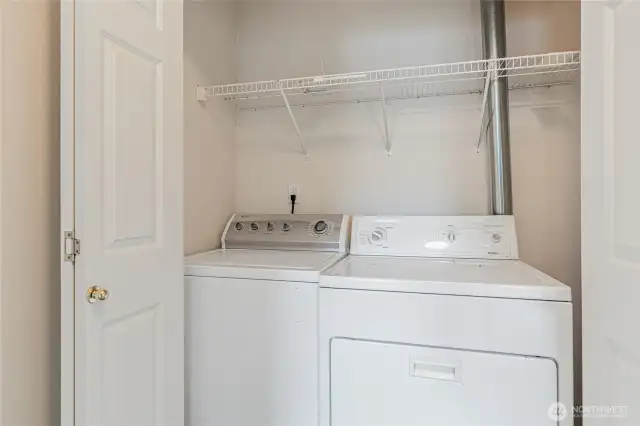 Washer and dryer.