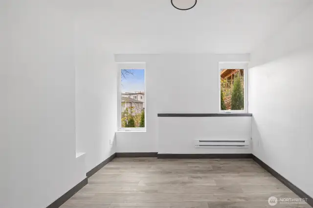 This Bedroom showcases the layout and high finishes you can expect in the newly constructed home at 8608 42nd Ave S, Seattle, WA 98118, built by the same builder.