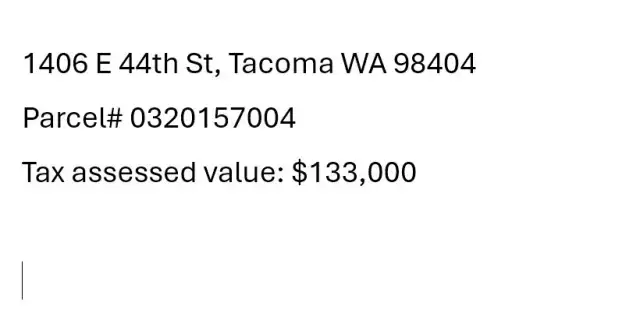 Tax Assessed Value