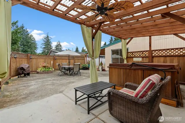 Extra Fencing to provide shade as the sun goes down, so you can enjoy long evenings outside.