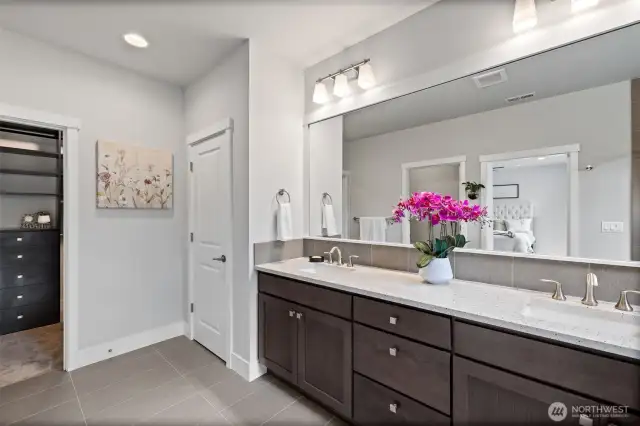 Primary Bath leading to walk in closet