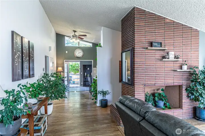Hard wood floors.