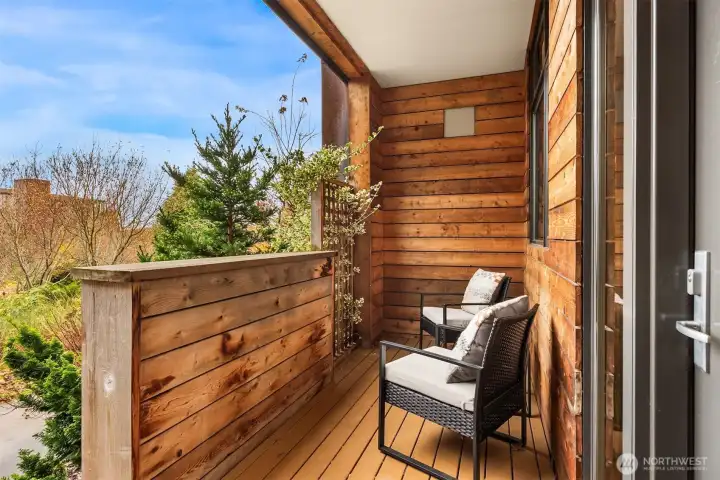 Welcoming, covered front porch