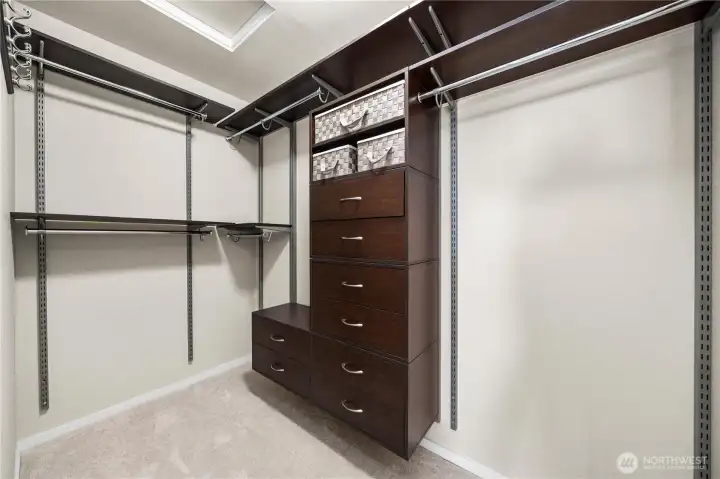 Custom Primary closet.