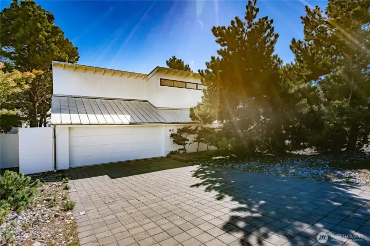 Oversized double garage and private entrance