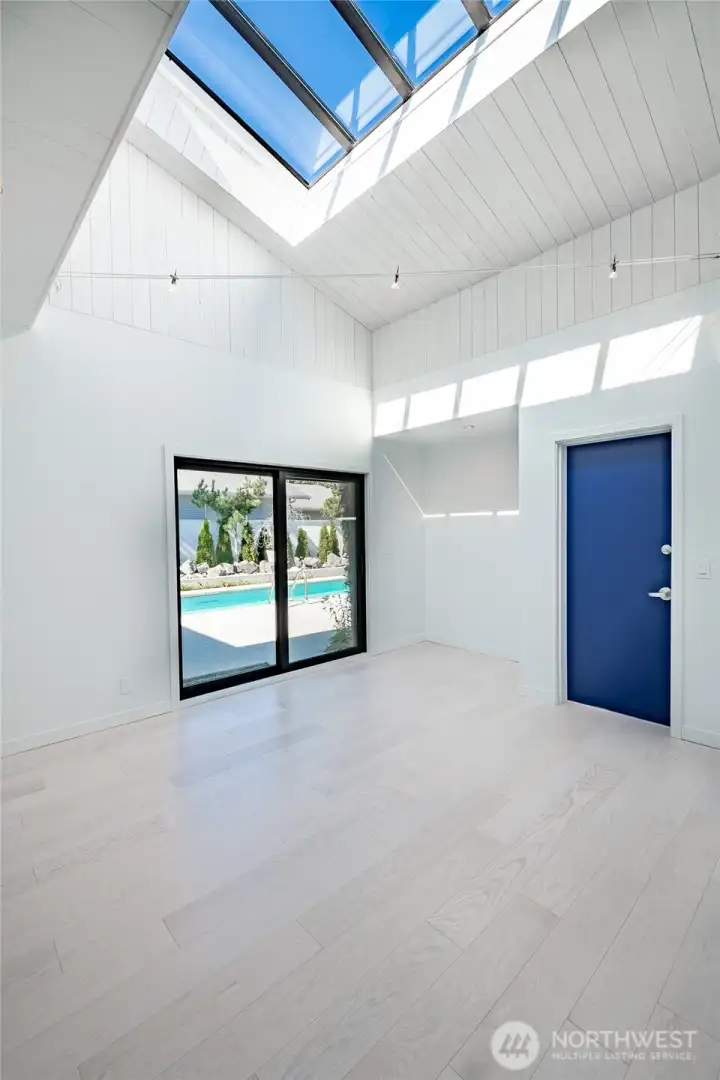 Bedroom/office with direct pool access