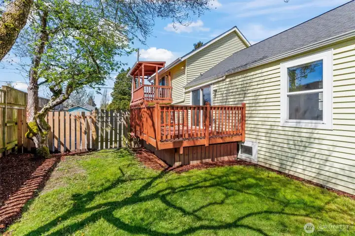 Outside view of the deck