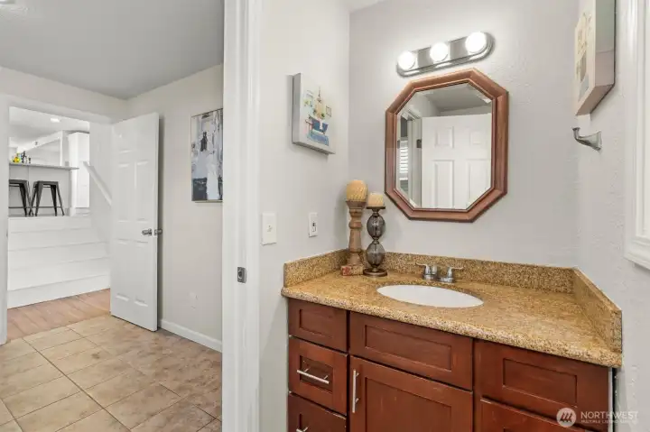 as well as the half bath