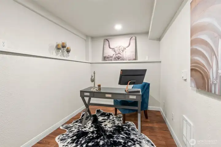 Flex room great for a home office or craft room