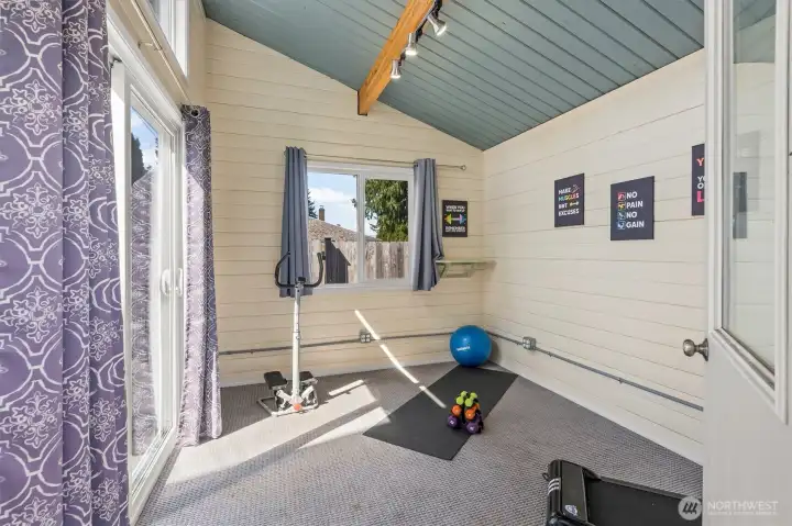 Space to escape to, with electricity!