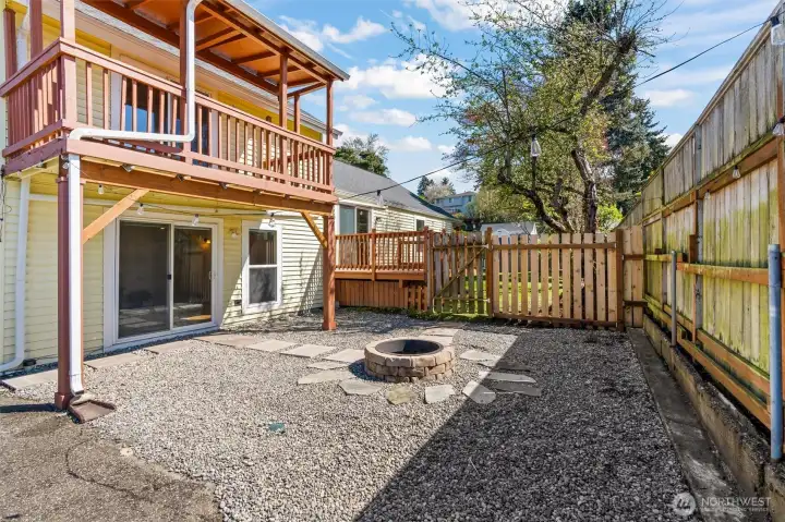 Get cozy by the firepit