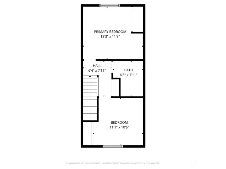 Upper Level Floor Plan Unit B