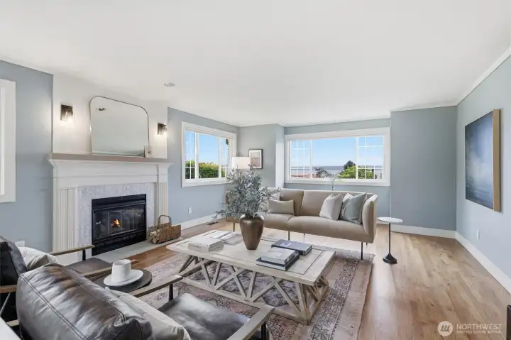 This room captures western exposure and views!