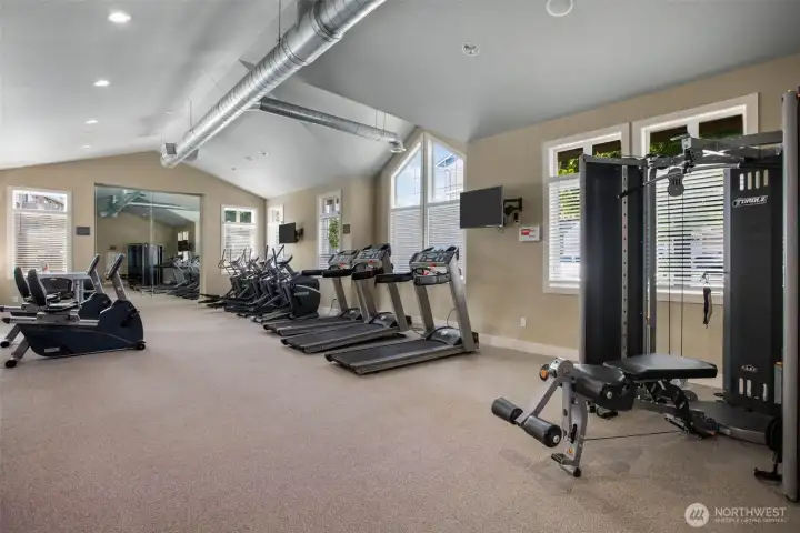 Exercise room and all equipment included in HOA dues