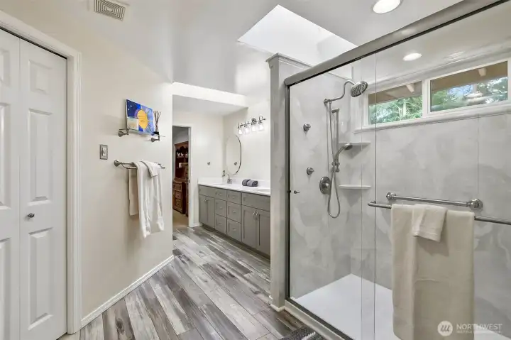 Primary bathroom.