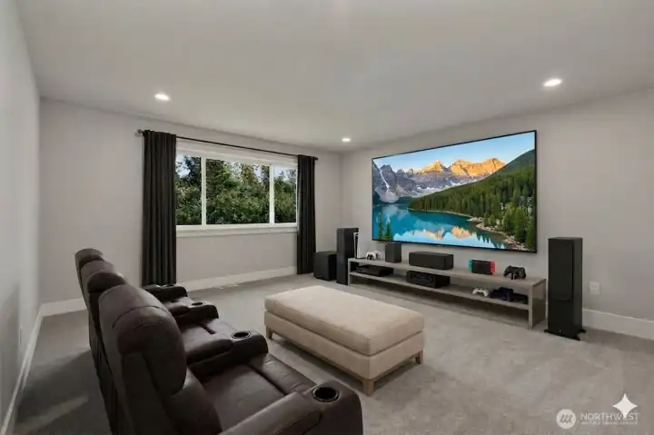 Virtually Staged Media/Rec Room