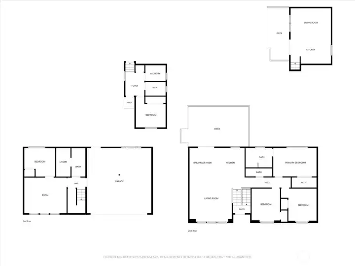 Floor plan to House and ADU